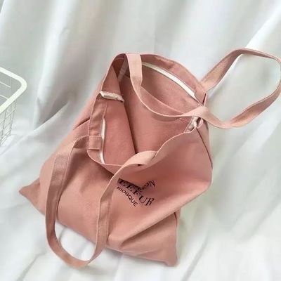 Diario de la vida escolar Bolso de algodón orgánico de lona de algodón para compras reutilizables