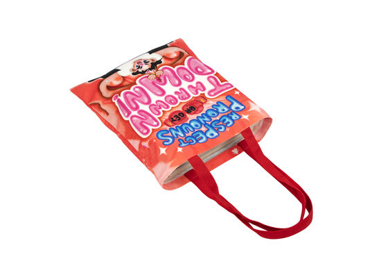 Bolsa de lona de algodón ecológica reutilizable personalizada para necesidades de compras