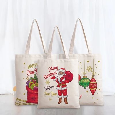 Bolsa ecológica personalizada Bolsas ecológicas personalizadas con patrón ecológico Bolsas recicladas de color 100% de algodón Bolsa de lienzo