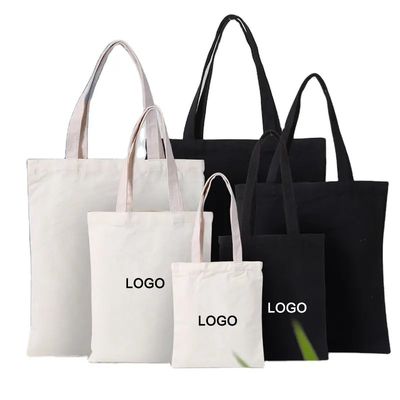 12 oz original de algodón de lienzo bolsa de toque simple con logotipo personalizado Eco Friendly Totebag
