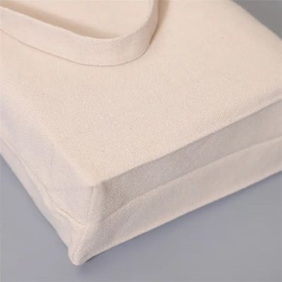 Diseño personalizado de color natural 100% algodón lienzo bolsa de toque con cremallera para eco-compras