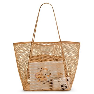 Bolsa de mano personalizada de malla de playa personalizada para un día divertido en la playa