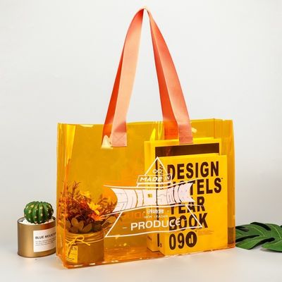 Mediano tamaño Logotipo personalizado transparente transparente impermeable bolsa de PVC