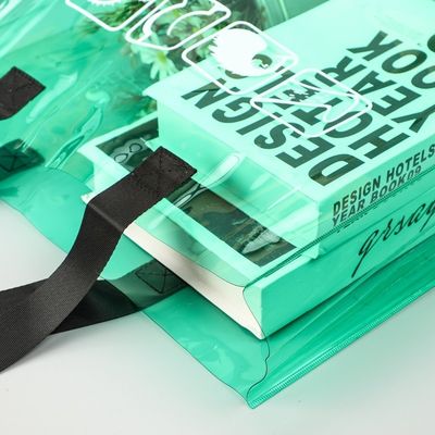 Mediano tamaño Logotipo personalizado transparente transparente impermeable bolsa de PVC
