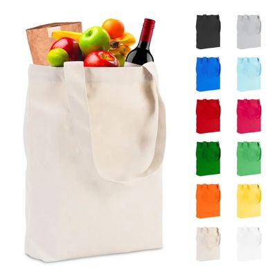 Bolsa de toque de lienzo de color personalizado ecológico con logotipo personalizado Reutilizable y práctico