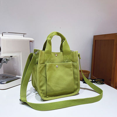 Regalos Bolso de ropa de algodón duradero con correa de cuerpo cruzado y bolsillos múltiples