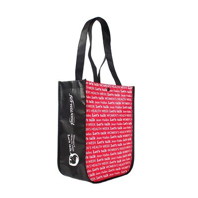 Bolso de compras no tejido reutilizable con color personalizado y estilo manipulado