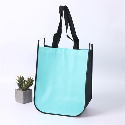 Bolso de compras no tejido reutilizable con color personalizado y estilo manipulado