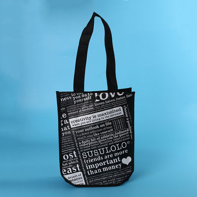 Bolso de compras no tejido reutilizable con color personalizado y estilo manipulado