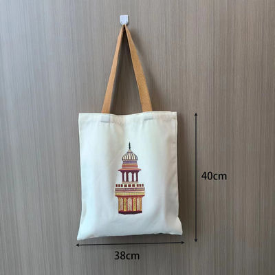 Bolsa de toque de lienzo personalizada aceptable OEM / ODM Color sólido Tipo de patrón de letra personalizable