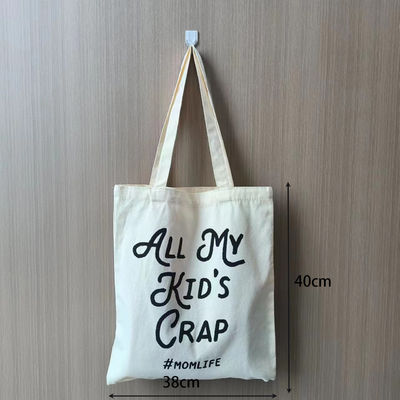 Bolsa de toque de lienzo personalizada aceptable OEM / ODM Color sólido Tipo de patrón de letra personalizable
