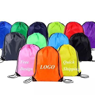 Mochila de poliéster de nylon de tamaño medio para serigrafía personalizada