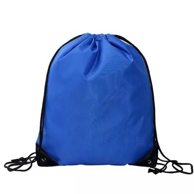 Lámina de seda Impreso Logotipo personalizado Nylon Poliéster 210D Promoción Gimnasio Mochila de cordones