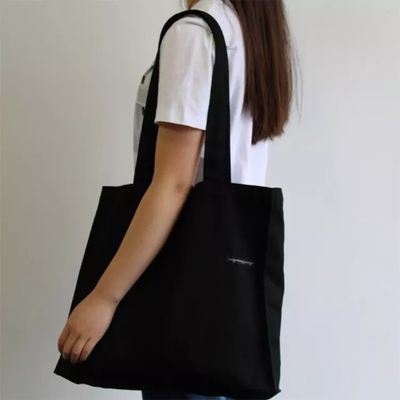 Acceptable OEM/ODM Carta personalizada con patrón de lona de tela de bolso para tiendas de comestibles