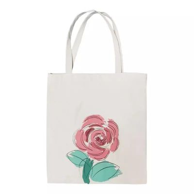 Acceptable OEM/ODM Carta personalizada con patrón de lona de tela de bolso para tiendas de comestibles