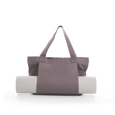 Bolso de esterilla de yoga de lona de algodón ecológico de color personalizado para yoguis conscientes del medio ambiente