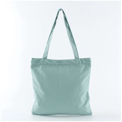 Bolsa de compras de lienzo de algodón con logotipo para comestibles ecológicos