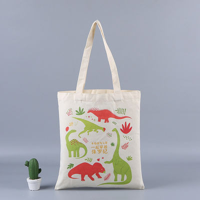 Logotipo personalizado Bolso de compras ecológico en blanco de algodón orgánico con color personalizado