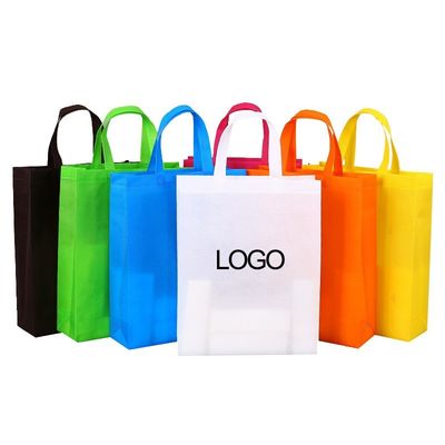Personaliza el logotipo de la bolsa de toque no tejido para bolsas de envío posición media
