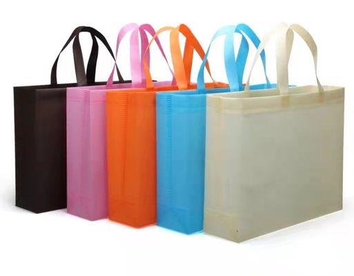 Personaliza el logotipo de la bolsa de toque no tejido para bolsas de envío posición media