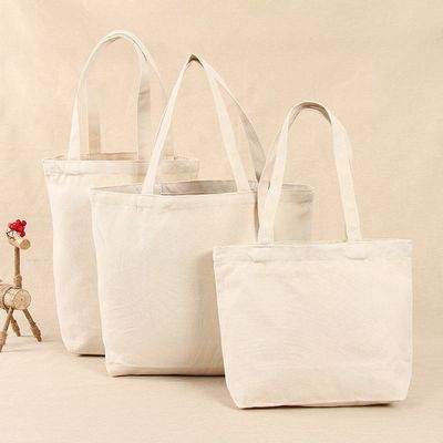 Logotipo personalizado Aceptado Eco Amigable Canvas de trabajo pesado Bolso de compras con bolsillo