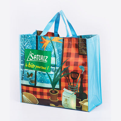 Bolso de compras reutilizable de color no tejido personalizado para compradores ecológicos