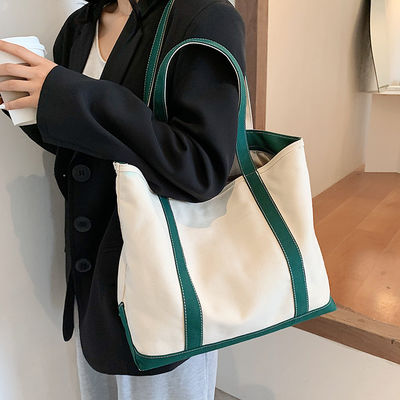 Bolsa de toque de lona de color personalizada con logotipo impreso y diseño personalizado