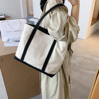Bolsa de toque de lona de color personalizada con logotipo impreso y diseño personalizado