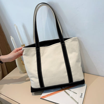 Bolsa de toque de lona de color personalizada con logotipo impreso y diseño personalizado