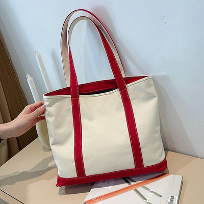 Bolsa de toque de lona de color personalizada con logotipo impreso y diseño personalizado