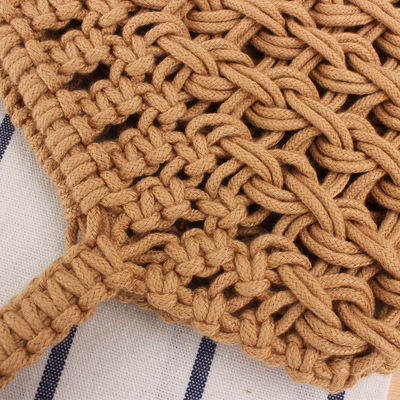 Bolso de hombro para mujeres de moda Tassel con toque tejido de paja y diseño de logotipo personalizado