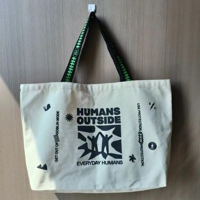Logotipo personalizado Impreso Bolso de lienzo para compras al por menor Tamaño extra grande