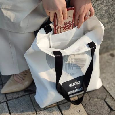 Bolsas de algodón para compras reutilizables Bolsas de lona personalizadas con logotipo impreso a medida
