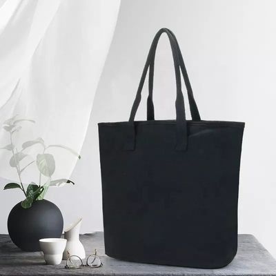 Bolsas de compras de playa blanca con mango de algodón y logotipo impreso a medida