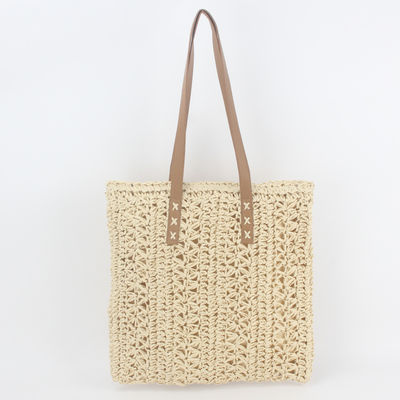 Bolso de moda de verano de 2022 Bolso de playa de paja con logotipo personalizado
