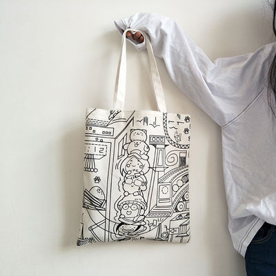 Bolsa de papel impresa a medida Bolsa de carta impresa de algodón Bolsa de compras ecológica