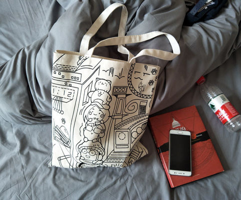 Bolsa de papel impresa a medida Bolsa de carta impresa de algodón Bolsa de compras ecológica
