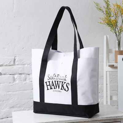 Logotipo personalizado aceptado bolso de lona duradero para moda al aire libre y más allá