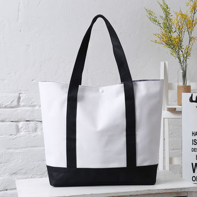 Logotipo personalizado aceptado bolso de lona duradero para moda al aire libre y más allá