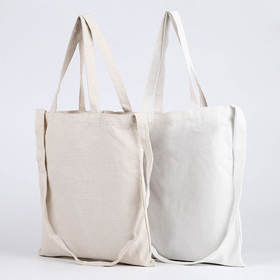 Bolso de ropa de algodón de color blanco reutilizable para la vida escolar