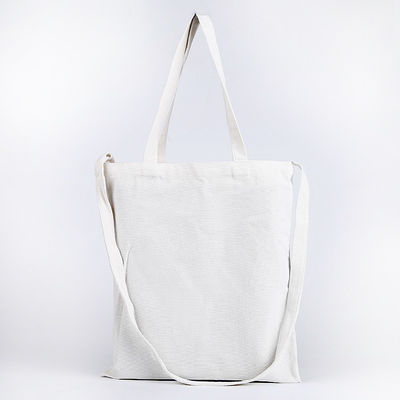 Bolso de ropa de algodón de color blanco reutilizable para la vida escolar