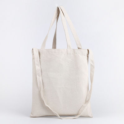 Bolso de ropa de algodón de color blanco reutilizable para la vida escolar