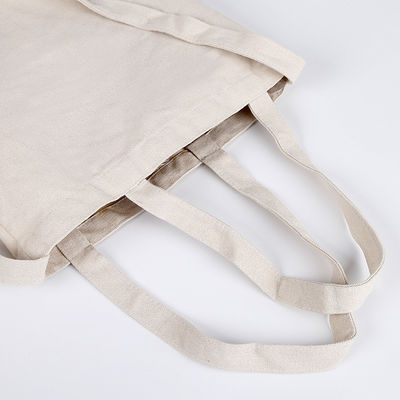 Bolso de ropa de algodón de color blanco reutilizable para la vida escolar