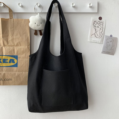 Logotipo personalizado Bolso de compra de lienzo Bolso de algodón orgánico y el último estilo de moda