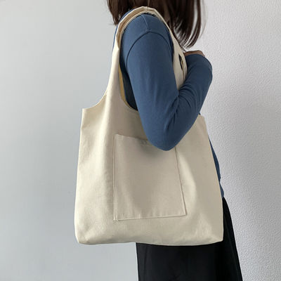 Logotipo personalizado Bolso de compra de lienzo Bolso de algodón orgánico y el último estilo de moda