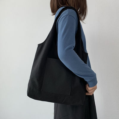 Logotipo personalizado Bolso de compra de lienzo Bolso de algodón orgánico y el último estilo de moda