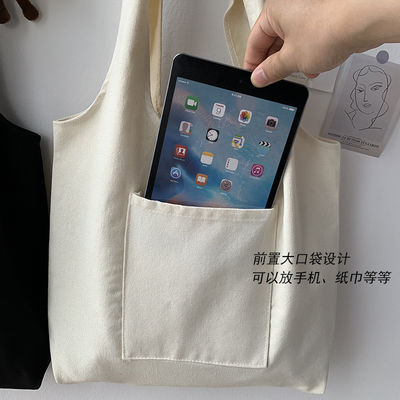 Logotipo personalizado Bolso de compra de lienzo Bolso de algodón orgánico y el último estilo de moda
