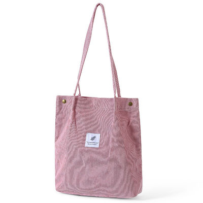 Bolso de toque de corduroy para el trabajo Comida en la playa y viajes