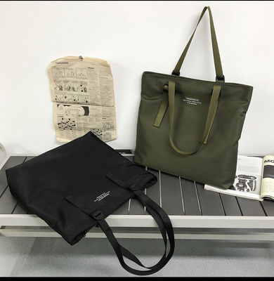 Tienda de colores personalizada algodón orgánico lienzo bolsa de toque más reciente estilo de moda
