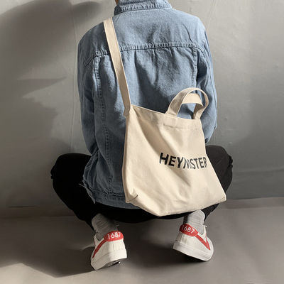 Bolso de bolsillo de lienzo personalizado aceptable OEM/ODM para impresión de cartas Bolso de mensajería de cuerpo cruzado